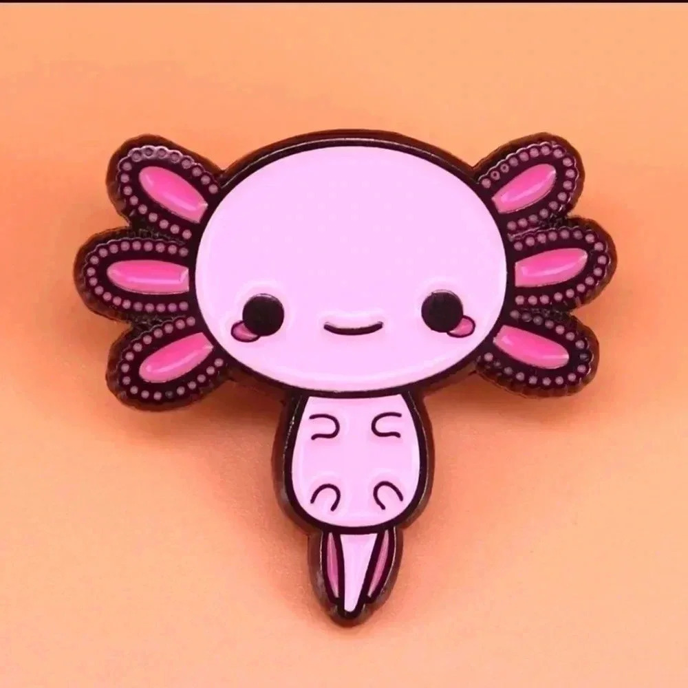 Axolotll Hot hexagon fish h0t pin
